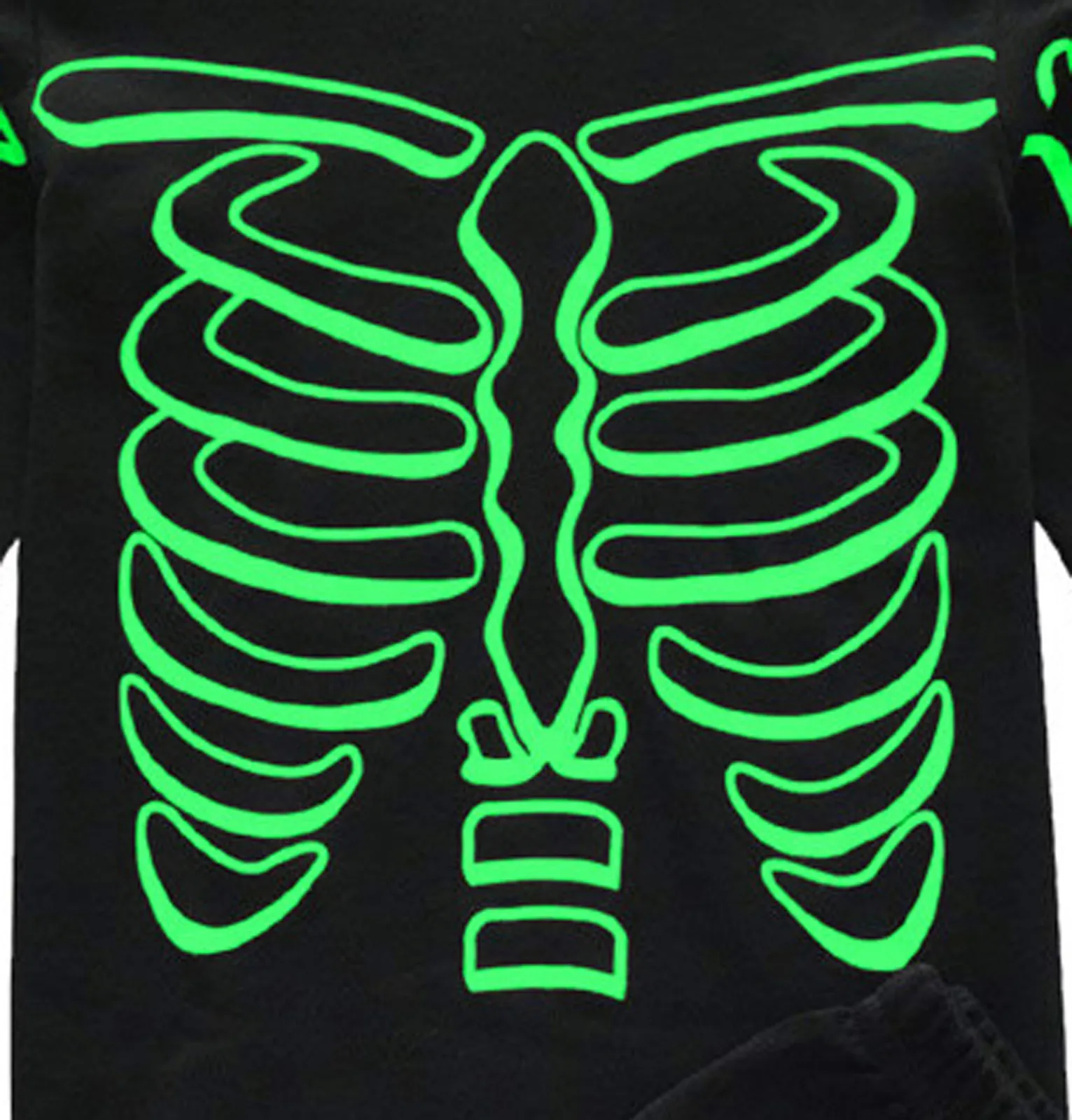 Toddler Kids Boys Clothes Halloween Baby Costume Glow In Dark Skeleton Cotton Shirt +Pants Set Winter Boys pajamas 1-7 Years