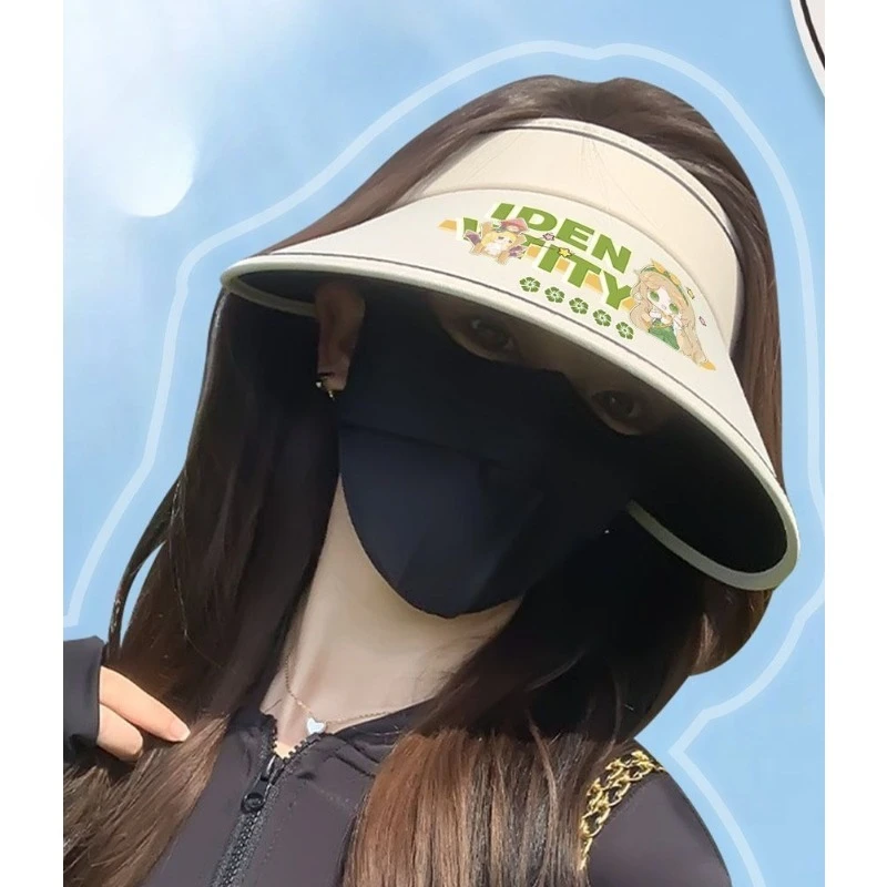 الهوية الخامس Naiad غريس البستاني إيما وودز سجين لوكا البلسا الكرتون لطيف طباعة في الهواء الطلق الأشعة فوق البنفسجية الظل فارغة أفضل قبعة هدية عيد #5