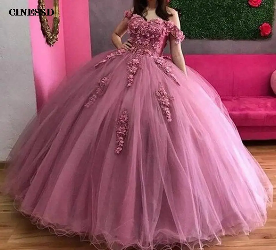 

2022 Off The Shoulder Sweetheart Ball Gown Elegant Quinceanera Dresses For 15 Party Appliques Birthday Party Gown Pageant Dress