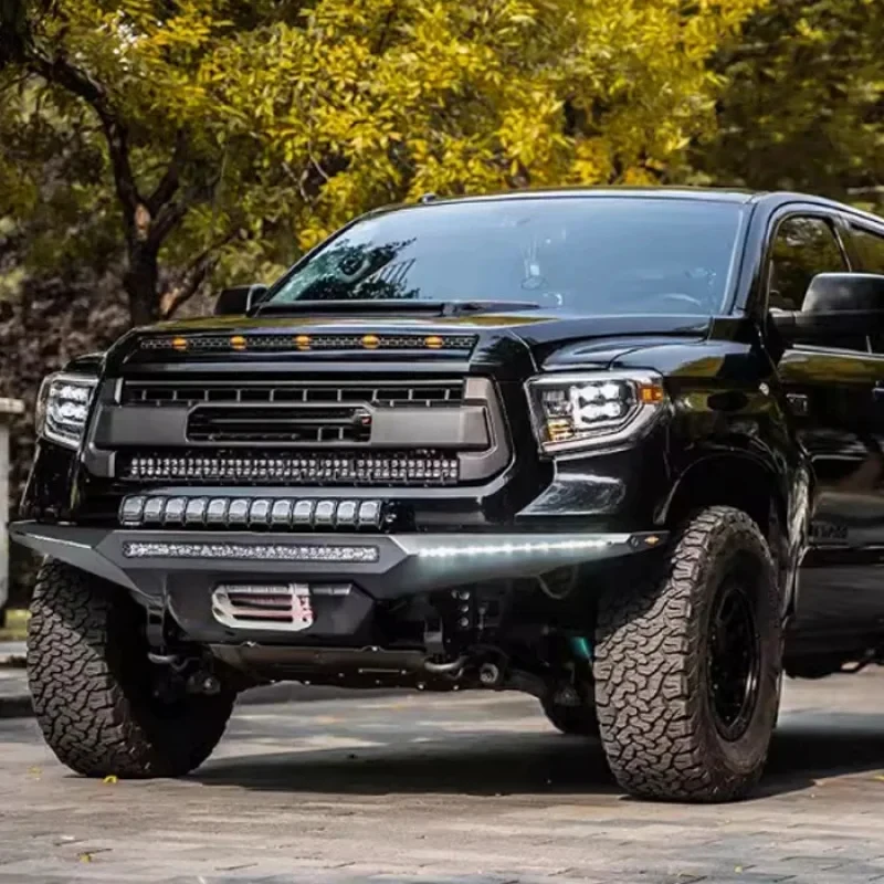 High Quality 4X4 Offroad Black Steel Front Bull Bar Bumper Exterior Accessories For Pickup Truck view 4
