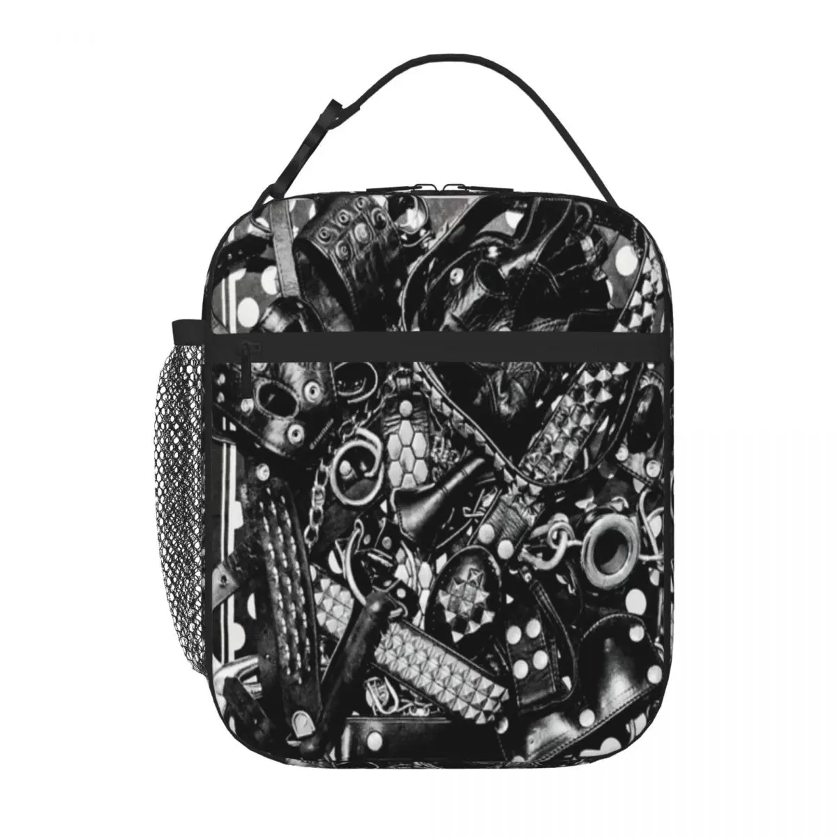 Hot Sale Leather Stud Picnic Style Picnic Lunch Bag Kids School Cooler Tote