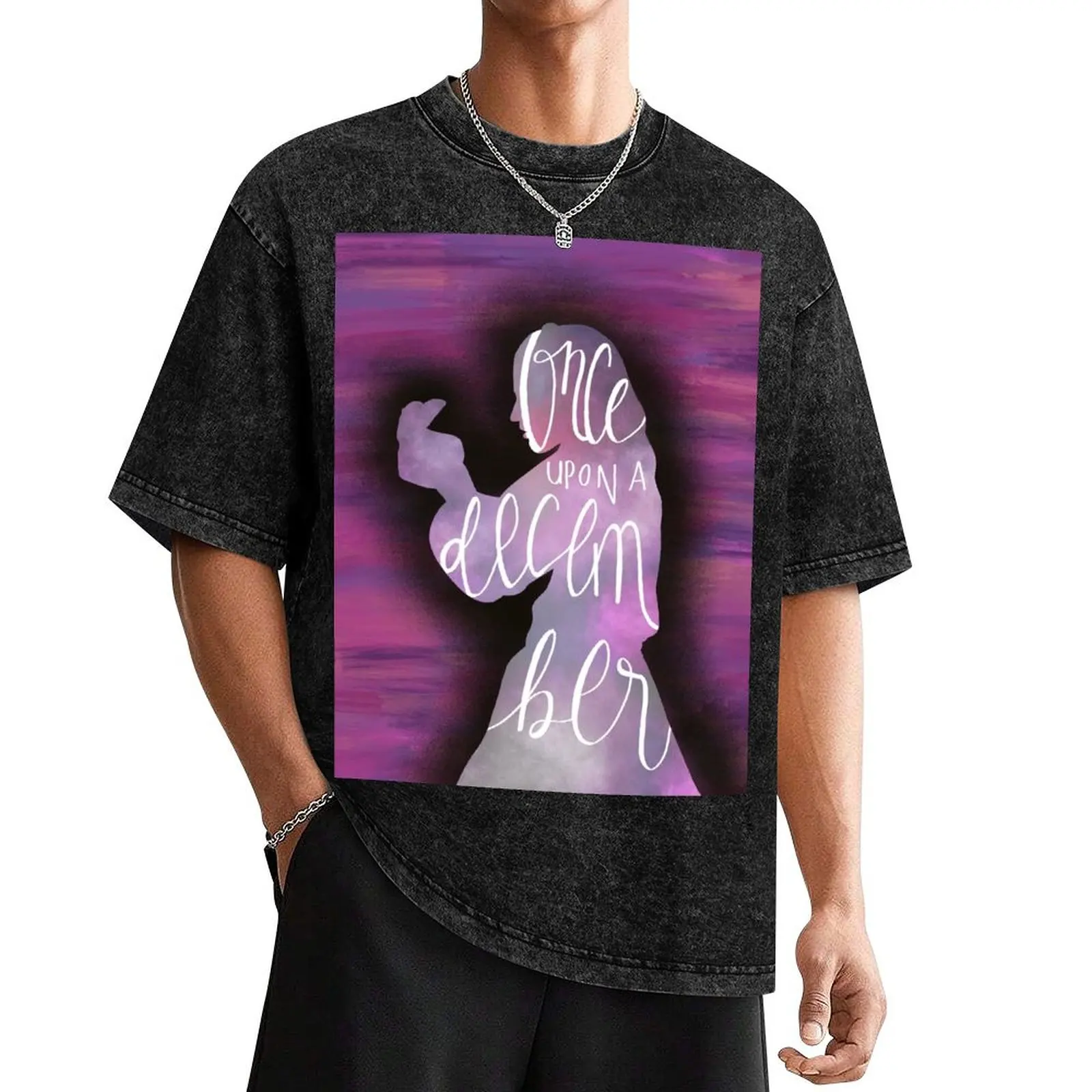 

Once Upon A December Christy Altomare Silhouette from Anastasia on Broadway (Textured Shadow) T-Shirt