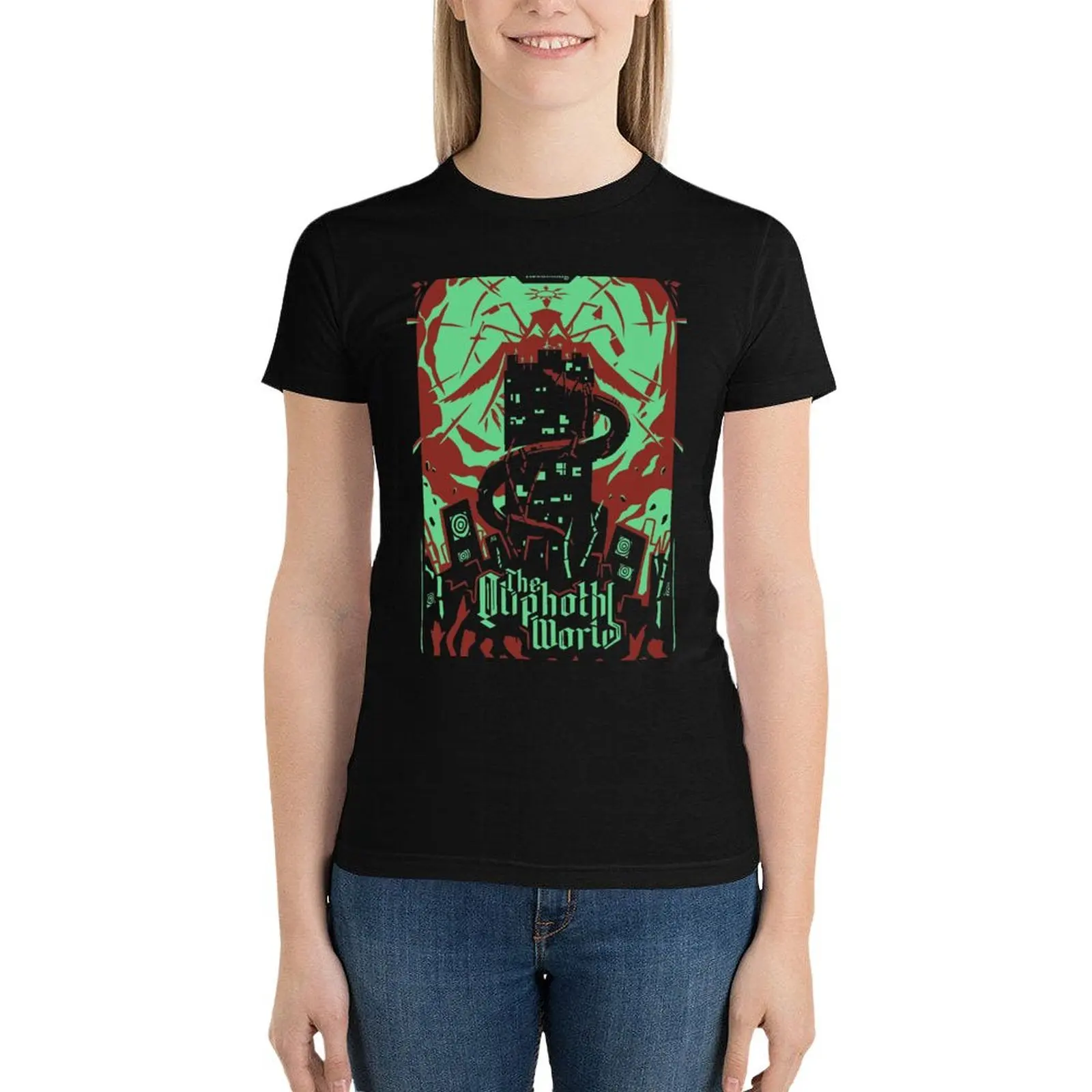

The Qliphoth World T-Shirt hippie clothes vintage clothes summer top rock and roll t shirts for Women
