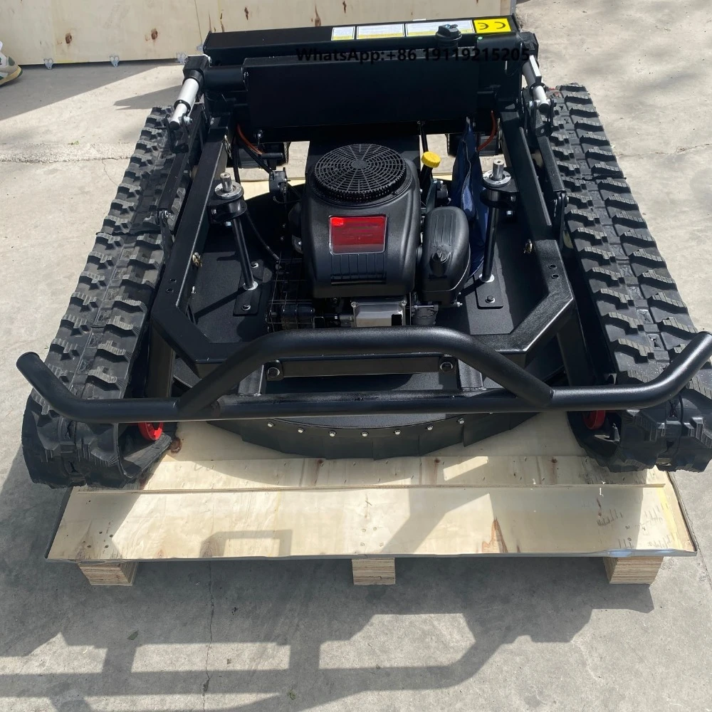 Wholesale Price All Terrain Self Propelled Lawn Mower Rubber Agricultural Remote Control Robot Automatic Lawn Mower for Sale