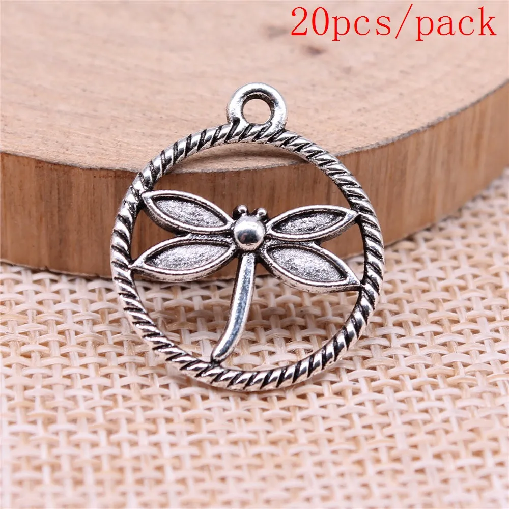 Dragonfly Charms For Jewelry Making DIY Pendants For Gift Bulk