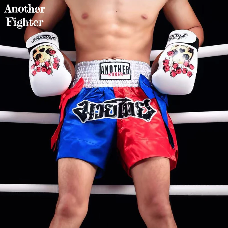 

Muay Thai Shorts Bow Ribbons Boxing Shorts Womens Mens Kids 2-Tone Stylish Fighter MMA Kickboxing Cage Fighting Shorts Bowknot