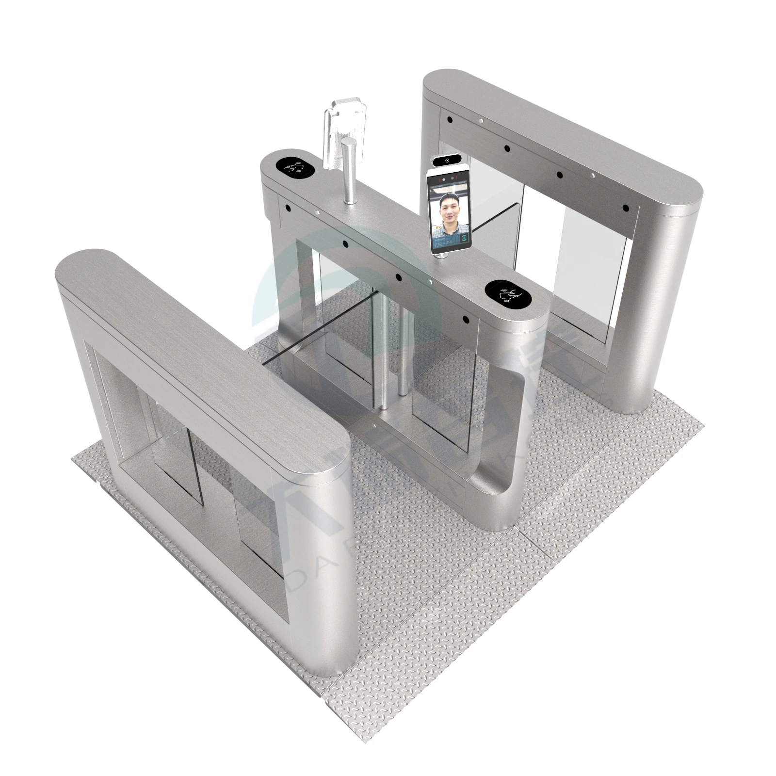 Drehkreuze Edelstahl Automatische Schaukel Schranke Einzigen Mechanismus für Access Control System 06Cr19Ni10