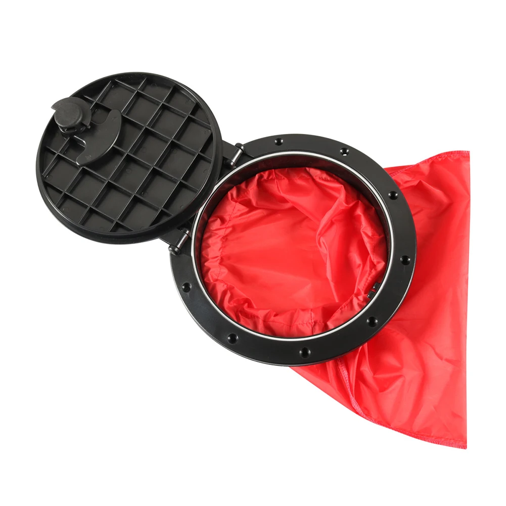 

Крышка люка на палубе для лодки, каяка, 8 дюймов с водонепроницаемой сумкой для хранения, нейлоновый материал для аксессуаров для каноэ, внешний диаметр 26 см