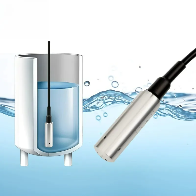 ME401W 4-20mA RS485 High Accuracy Hydrostatic Smart Stainless Steel 316 Submersible Water Tank Level Sensor IP68