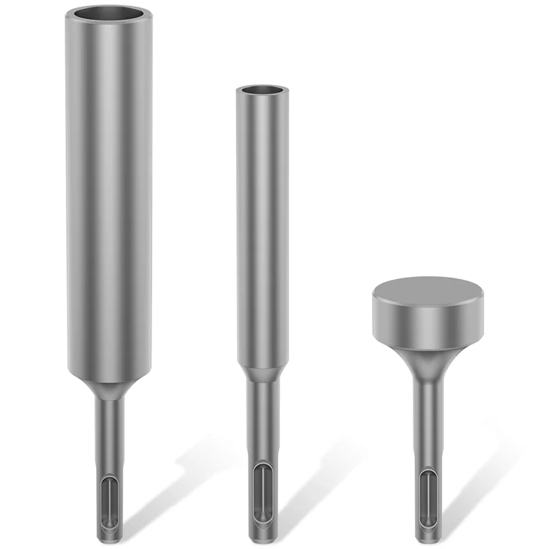 CQMF-SDS Plus Ground Rod Driver 3PCS SD Plus Ground Rod Bits Driver Socket One-Piece Design For Commercial Industrial