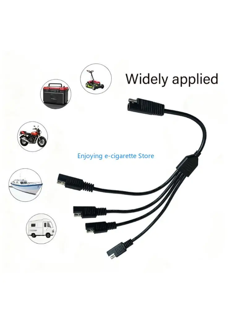 SAE Power Distribution Cable with 4 Female Connectors Ends for Easily Routing Y4QF
