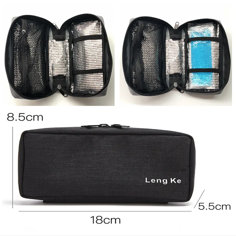 Insulin Cooler Bag Portable Insulated Diabetic Insulin Travel Case Cooler Box Bolsa Termica Oxford Cloth Aluminum Foil Ice Bag