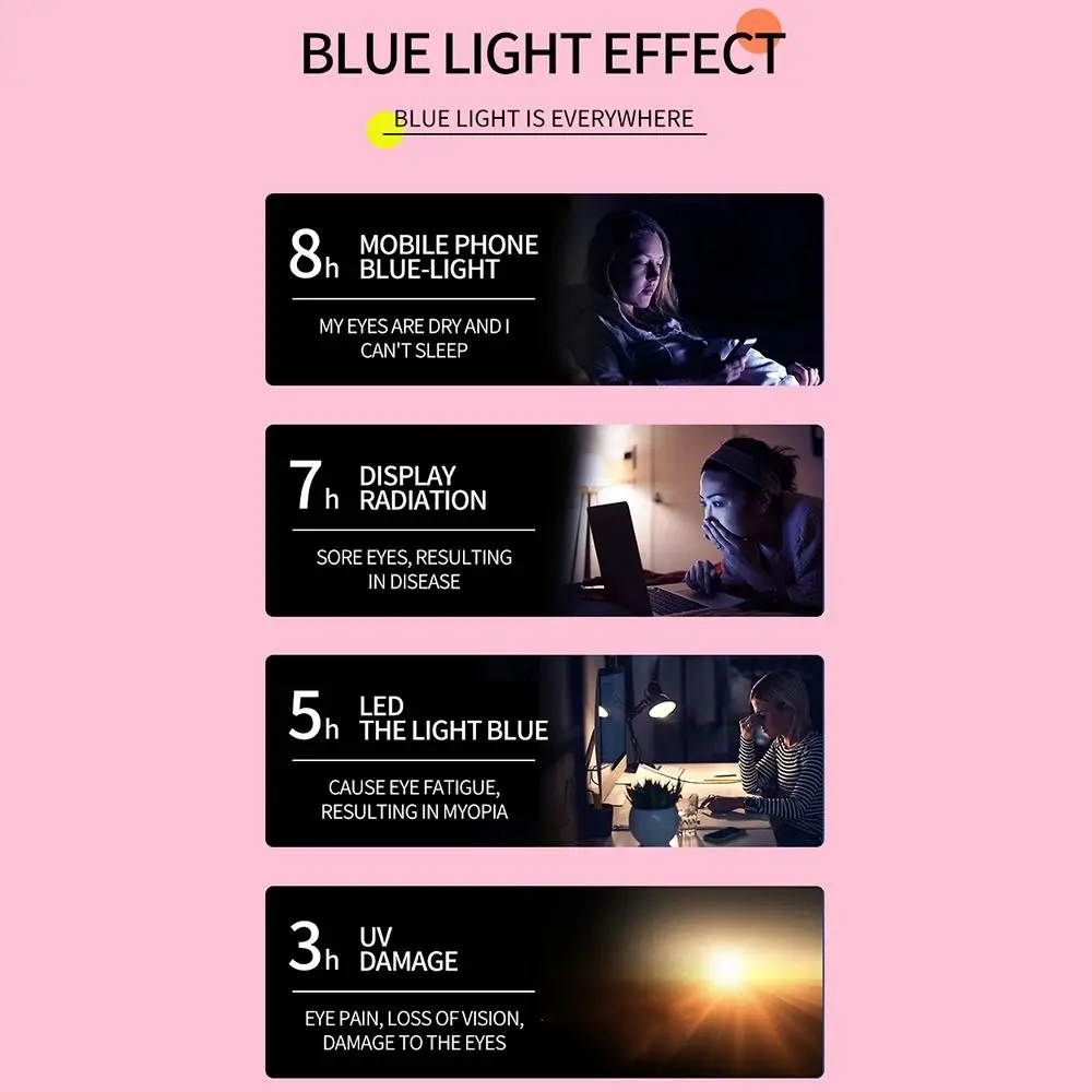 Clip On Sunglasses Polarized Lens 3 In-1 Glasses Magnet Polarized Clip-On with 1Pc Sunglasses Lenses Anti-Blue Light Glasses #3