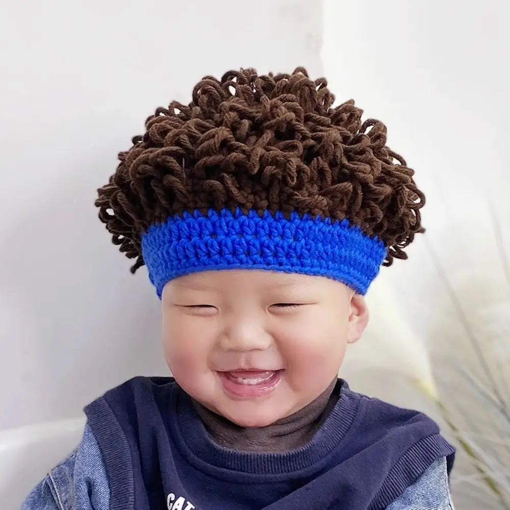 

Fashion Cute Wig Cap Breathable Funny Wig Hat Infant High Elasticity Headband for Baby