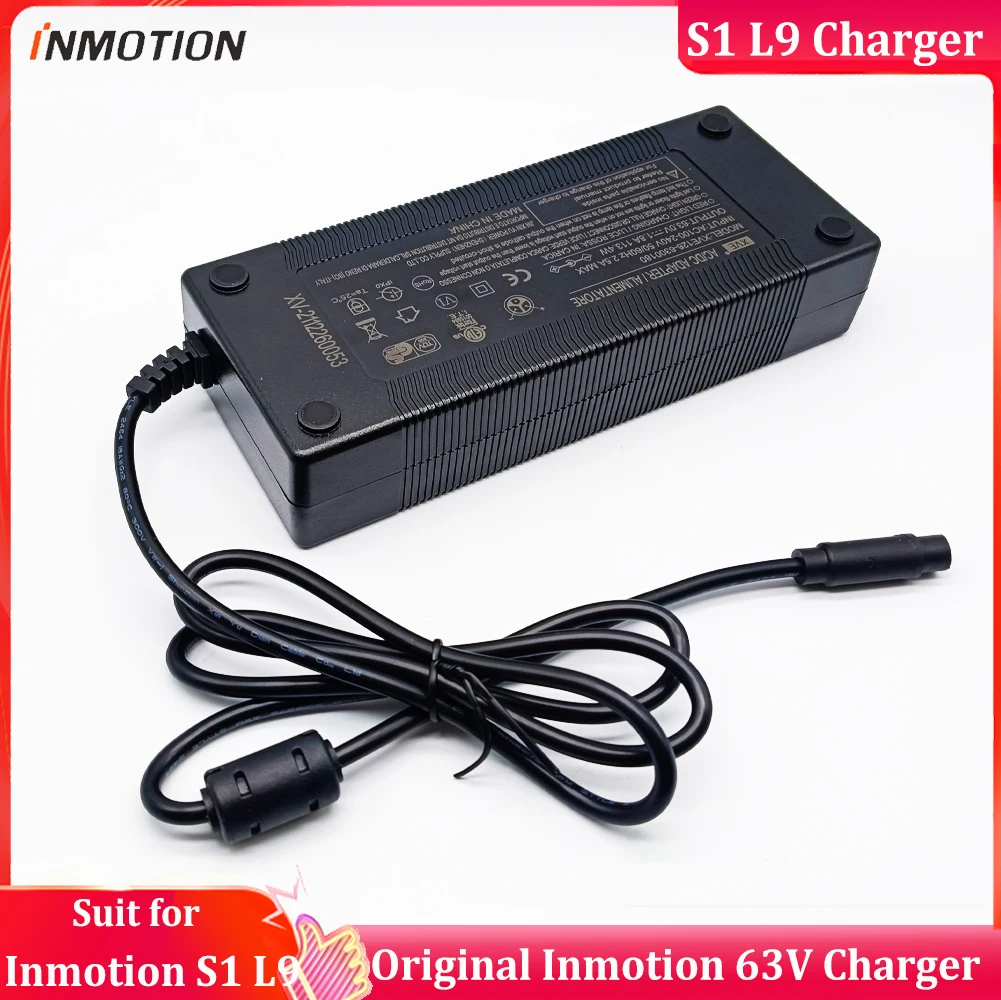 Original INMOTION L9 S1 Charger Parts Charger for L9 S1 Electric Scooter 63V Li-on Battery Charger Power Supply Accessories