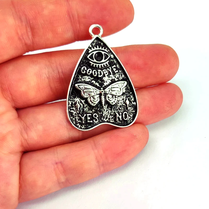 

50pcs free shipping Evil Eye Death Skull Butterfly Moth Witch Ouija pendant charm for DIY