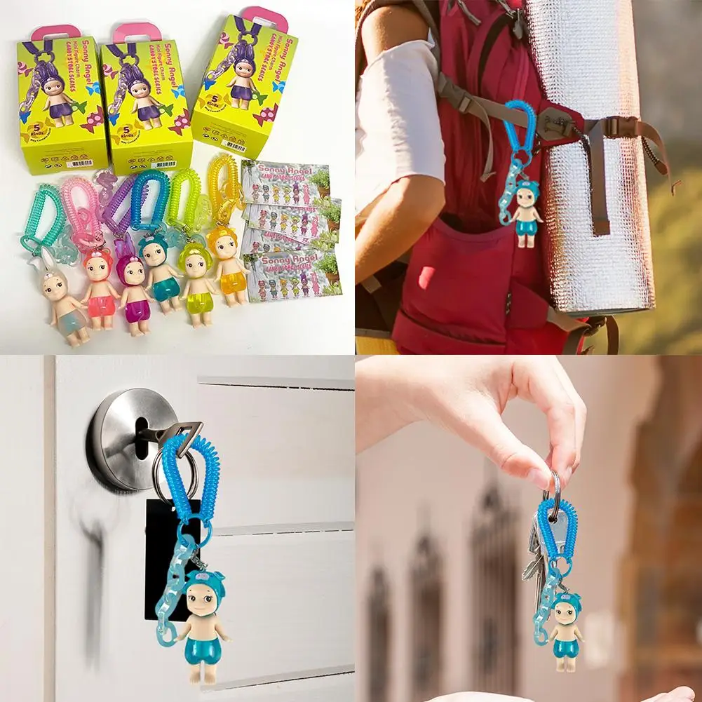 Papa Angel Candy House Trendy Blind Box Toys Creative Cute Mobile Phone Chain Keychain Girl Bag Pendant Surprise Gift for Friend