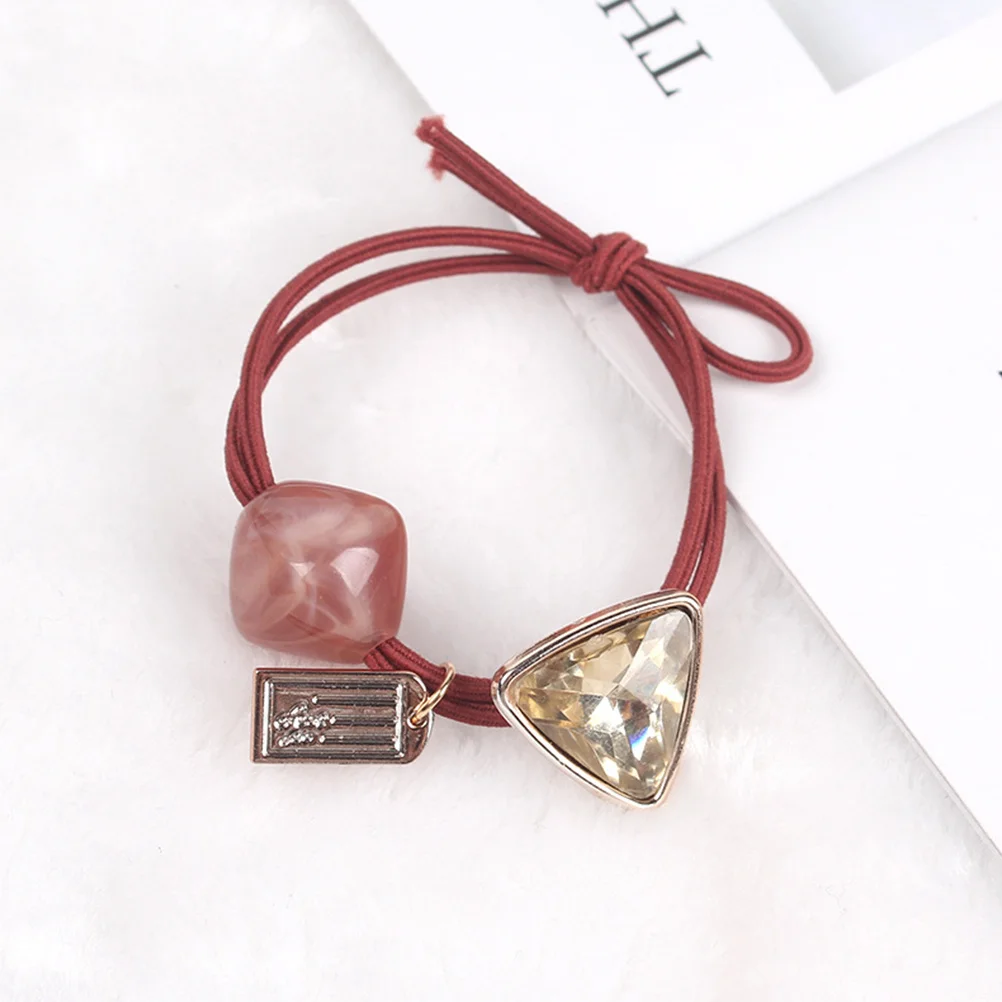 

4Pcs Bowknot Hair Ties Lightweight Pearl Elastic Hair Ropes Ponytail Holders for Daily Use