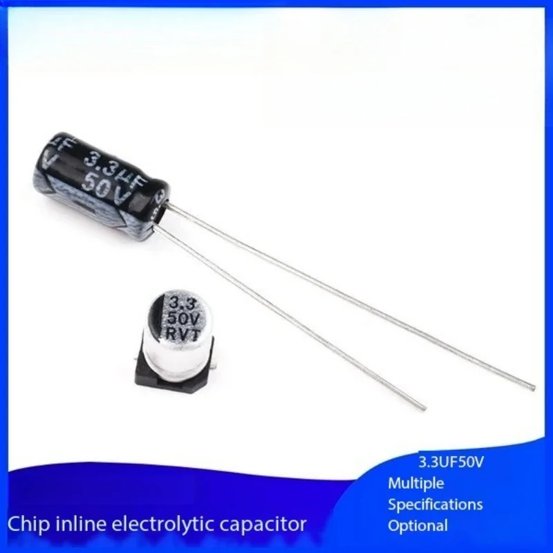 

10PCS 3.3UF High Quality Electrolytic Capacitor 50V In-Line SMD Aluminum Electrolytic Capacitor SMD 4*7MM 3.3uf