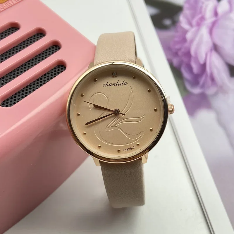 Cute Swan Women\'s Watches Simple Quartz Wristwatches Leather Watches Ladies Watch Gift Girls Students Clock Relogios Feminino 시계