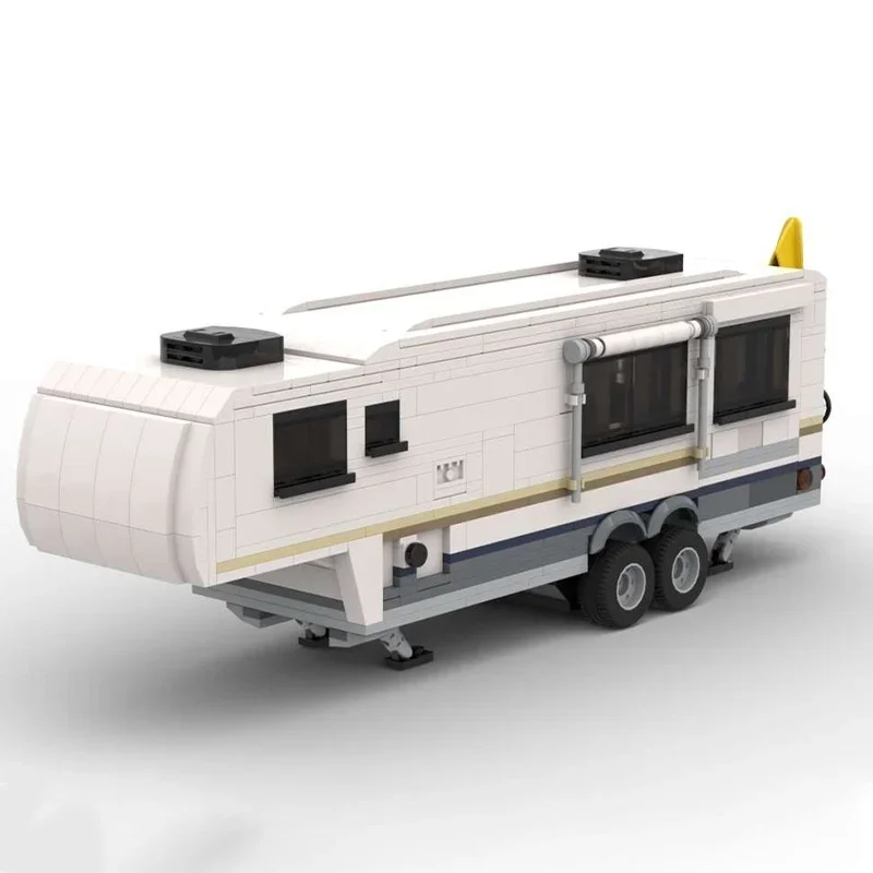 1390 Uds. Juguete MOC Tundra y quinta rueda Camper ciudad modelo juguetes de bloques de construcción montar DIY regalos de navidad Idea creativa niños