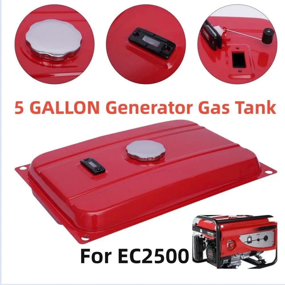 

5 EC2500 Gallon Generator Gas Tank Fuel Filter Cap Gauge Petcock Portable Replacement 5 Gallon Generator