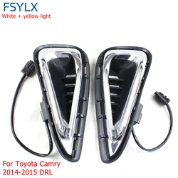 DRL For Toyota Camry DRL LED Light DRL fog lamps Car Styling Crystal LED daytime running lights for Toyota Camry 2014-2015 DRL