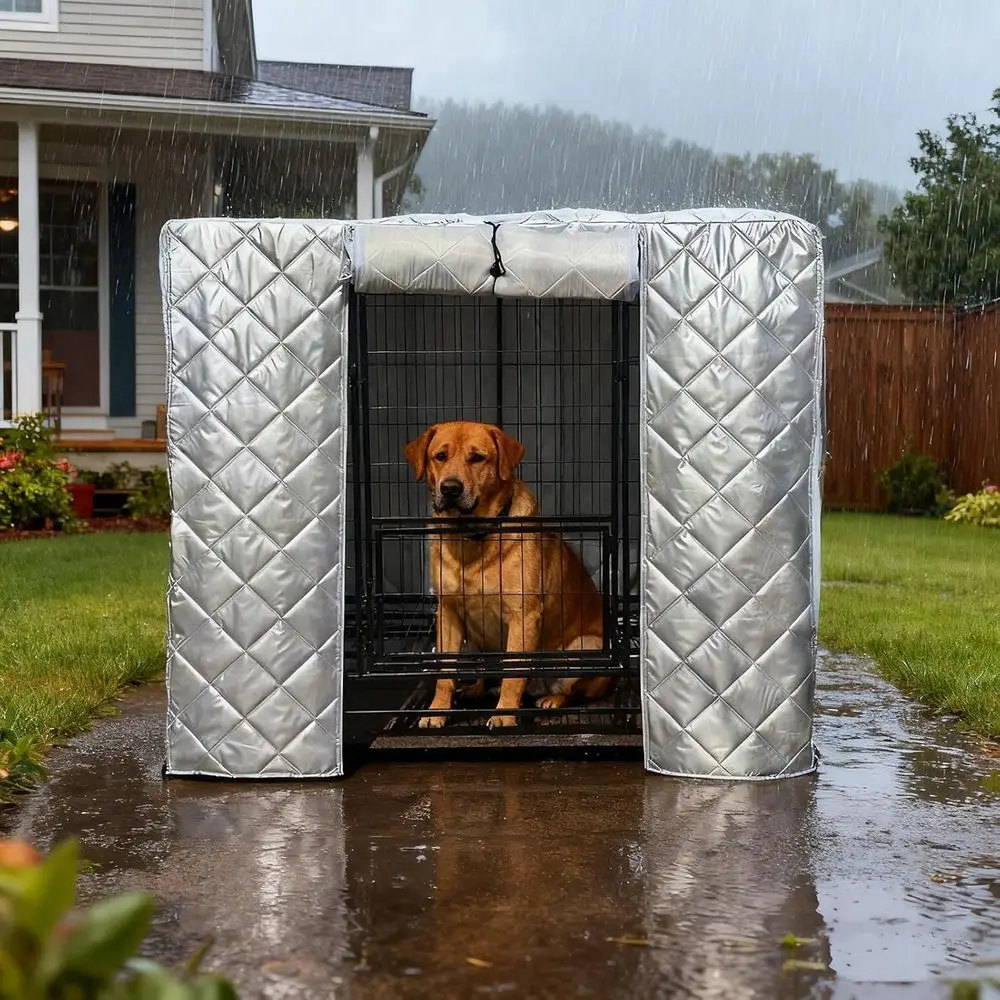 

Insulated Cover for Dog Crate, Customizable Insulated Cover for Cat House, Windproof & Weatherproof Chicken Coop Insulated Blank