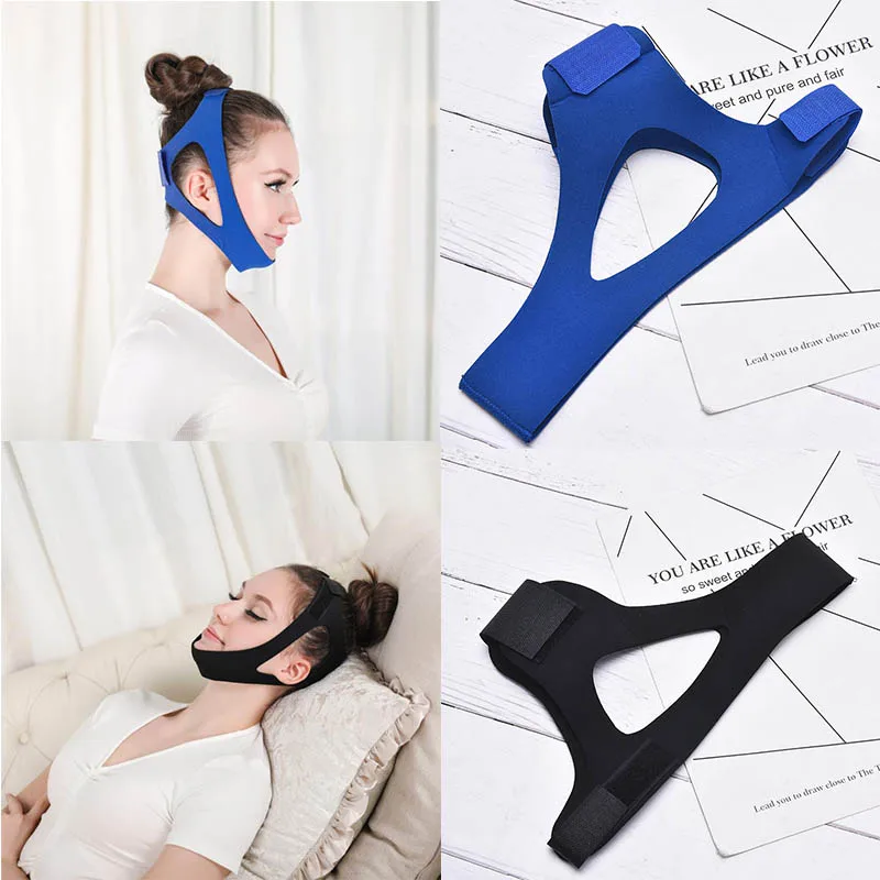 For Women Men Better Breath Dropshipping Anti Snoring Belt Triangular Chin Strap Mouth Guard Gifts  Health Snore Stopper Bandage