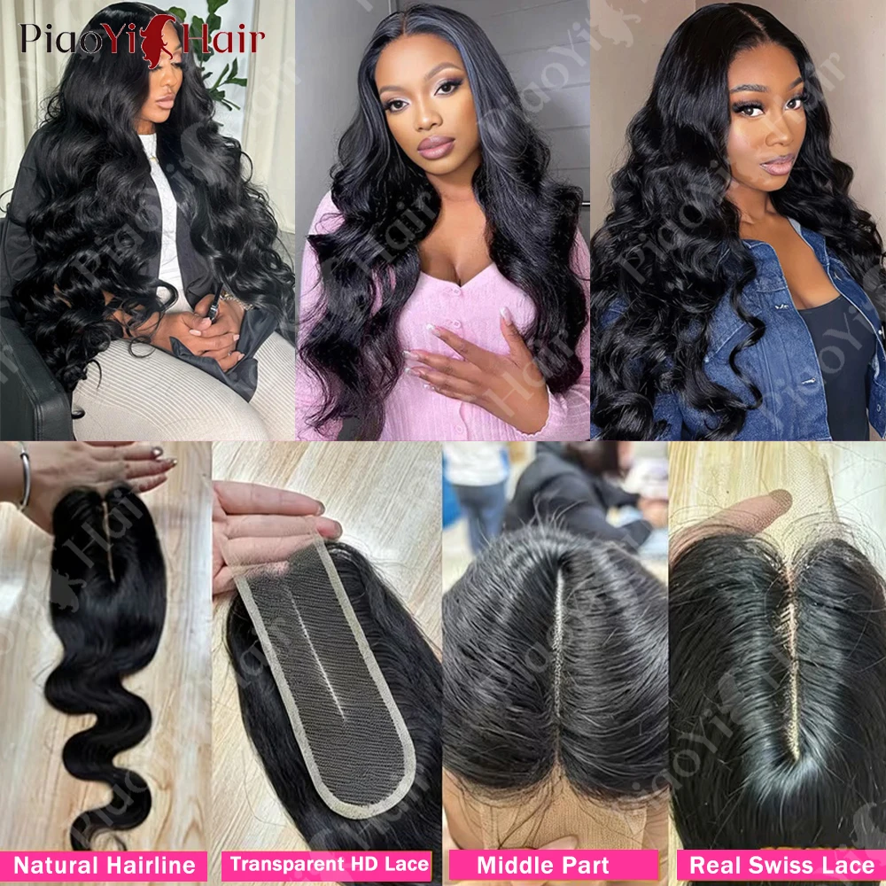 Body Wave 13x6 13X4 HD Lace Frontal Brazilian Human Hair Preplucked 4x4 5x5 Transparent Lace 2x6 Hd Lace Closure Human Hair image 7