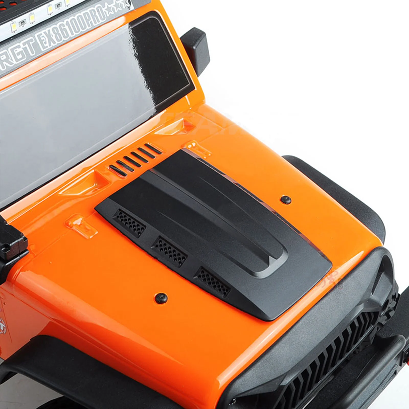 1:10 Jeep Wrangler Rubicon RC Karosserie für Axial SCX10/D90/90046/90047 – Angry Face Style, MS Hood Grille, 313 mm Radstand – Detail 3