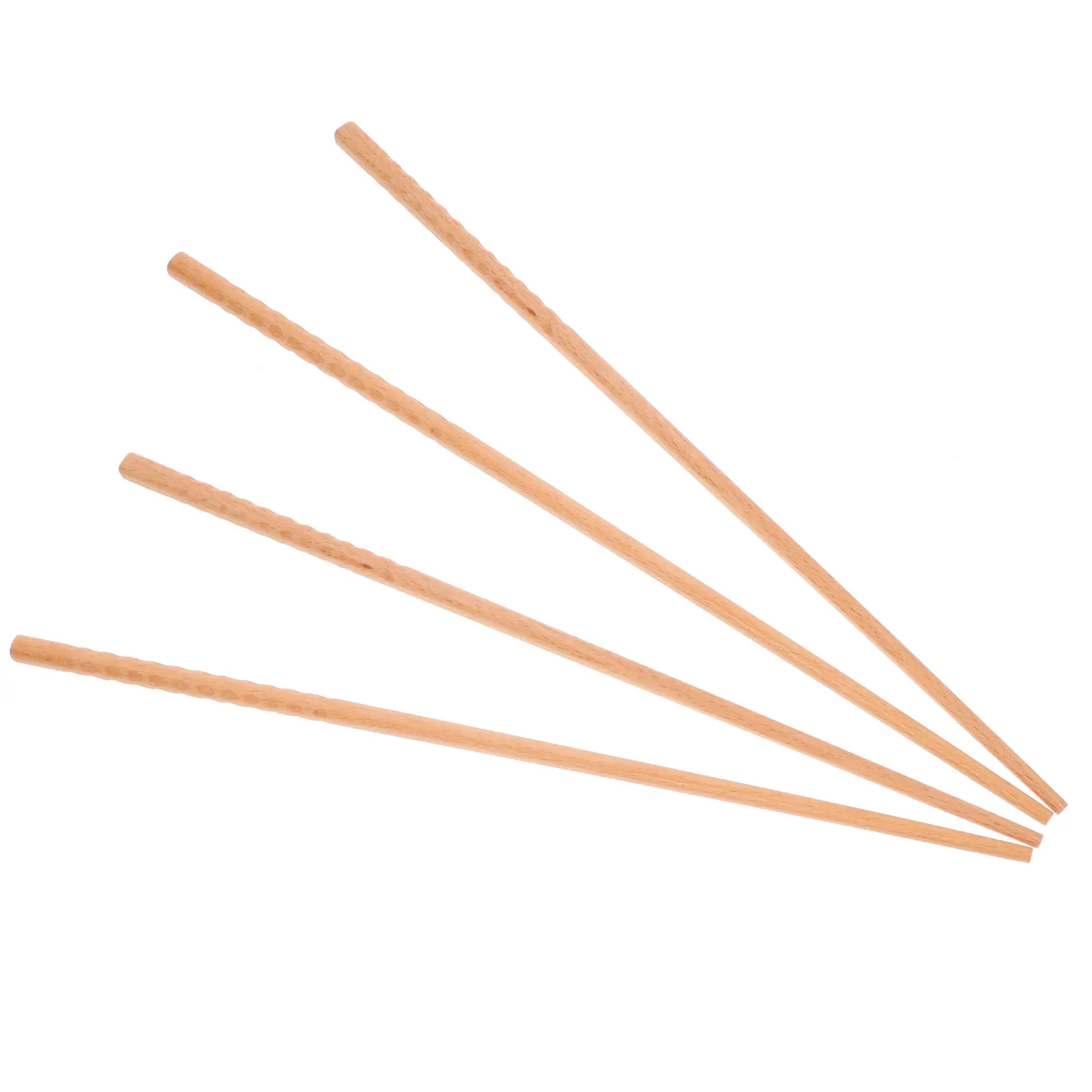 

2Pairs Extended Chopsticks Long Wood Hot Pot Handle Material Comfortable Modern Design Wooden Long Cooking