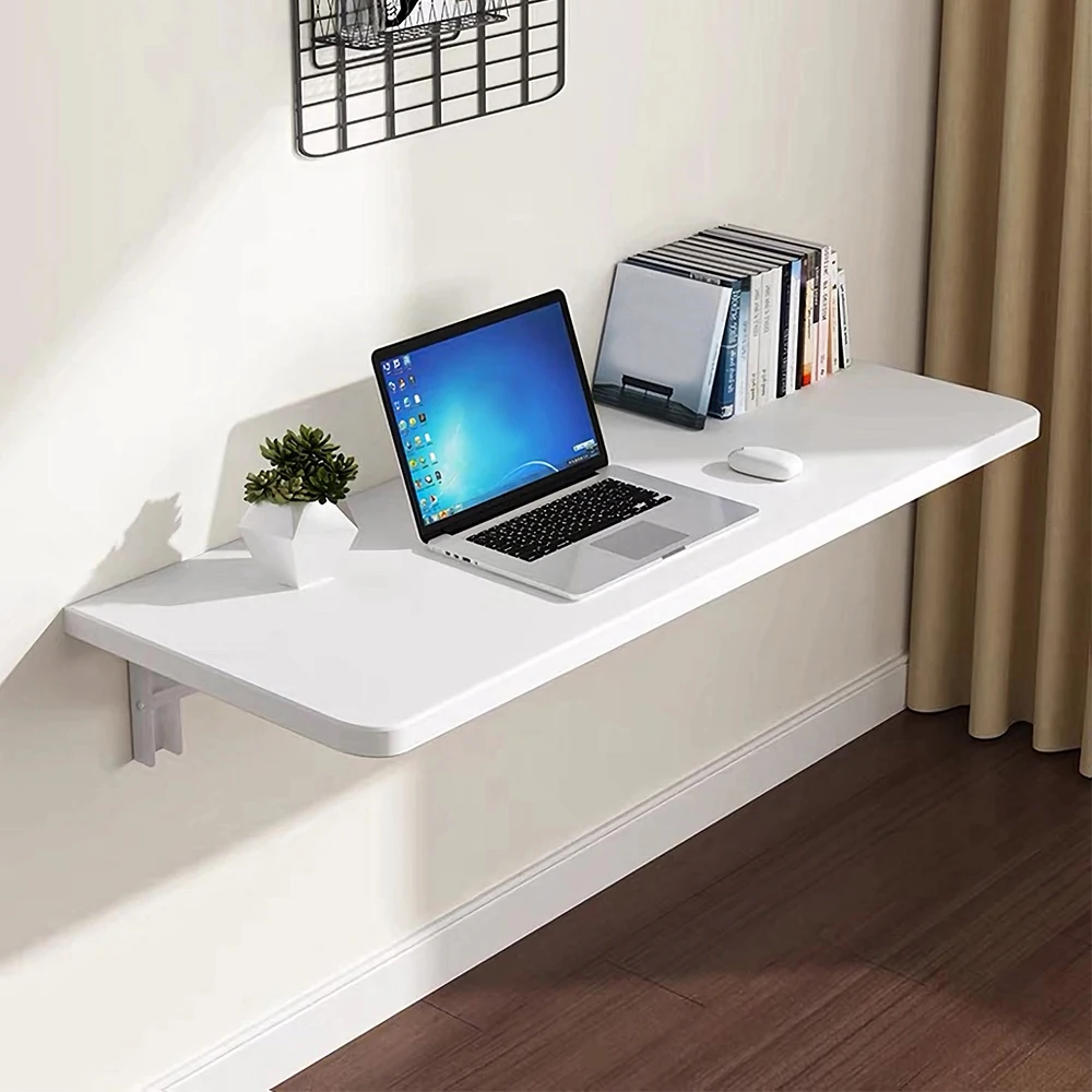 Mesa plegable de madera, mesa plegable para cocina, dormitorio, sala de estar, escritorio, lavadero, mesa infantil, sin estructura, 80x50 x cm