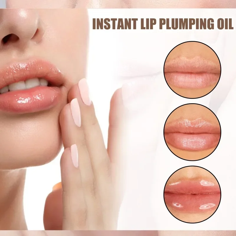 Maquillaje de brillo labial transparente, maquillaje hidratante, Reduce la línea de los labios, ilumina, mejora los labios, aceite de labios regordetes, cosméticos