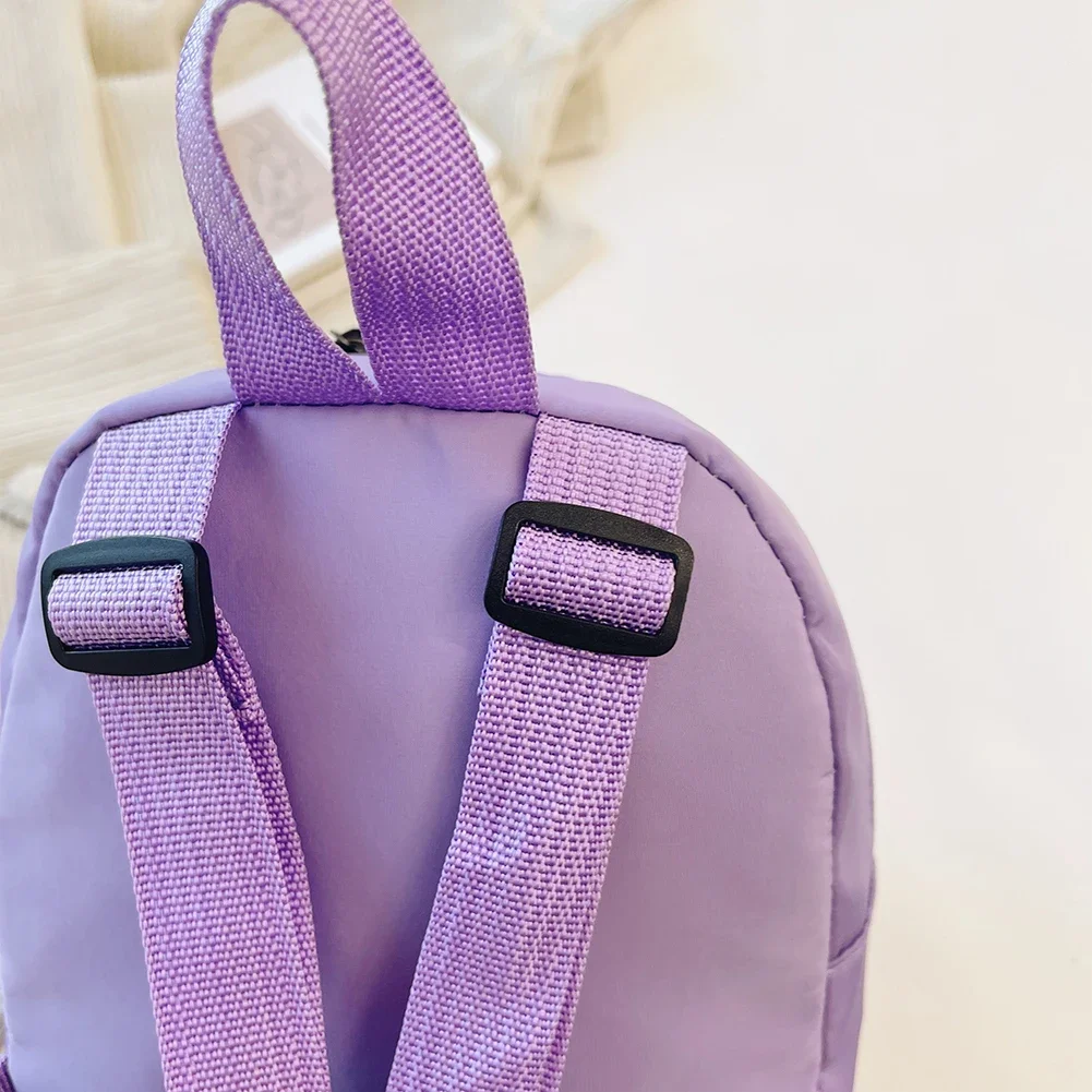 Women Backpack Solid Color Preppy Style Backpack Student School Traveling High Capacity Handbags Nylon Material Knapsack