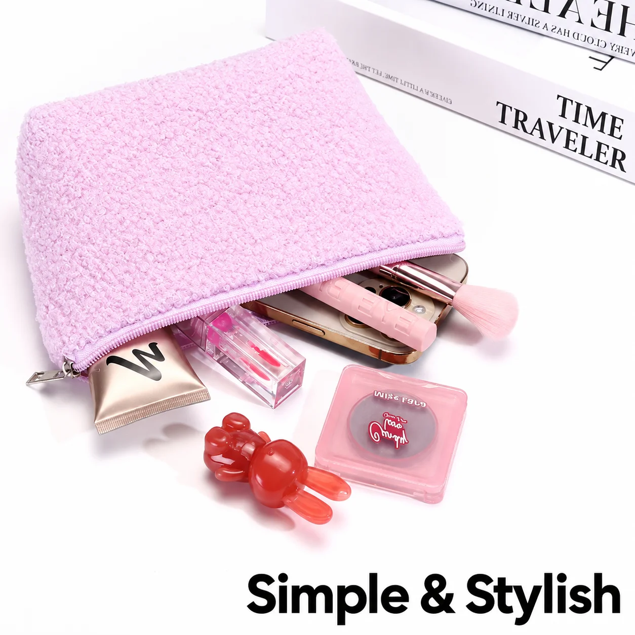 Makeup Pouch  Women Cosmetic Bag Portable Makeup Bag Multicolor Storage Bag For Travel Lipstick Toiletries Storage