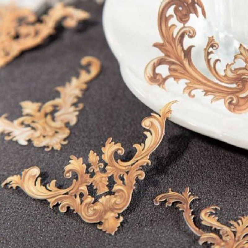 DXAB 20PCS Vintage Hollowed Corner Sticker Journ