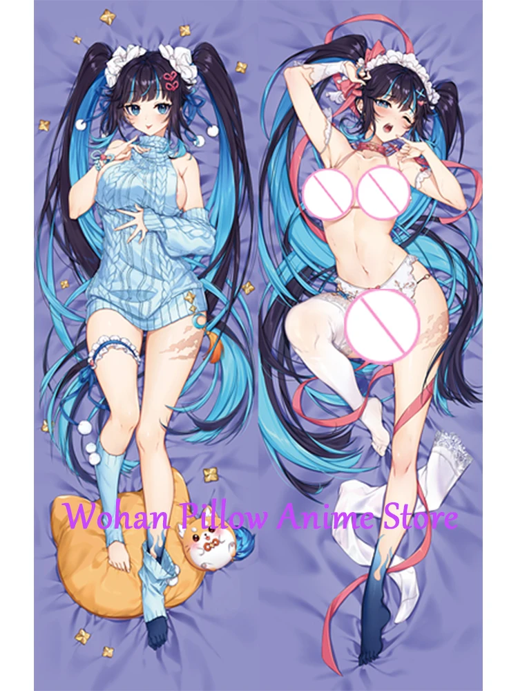 Dakimakura Anime Pillow Cover Konie Double Sided Print Life-size Halloween Christmas Decoration