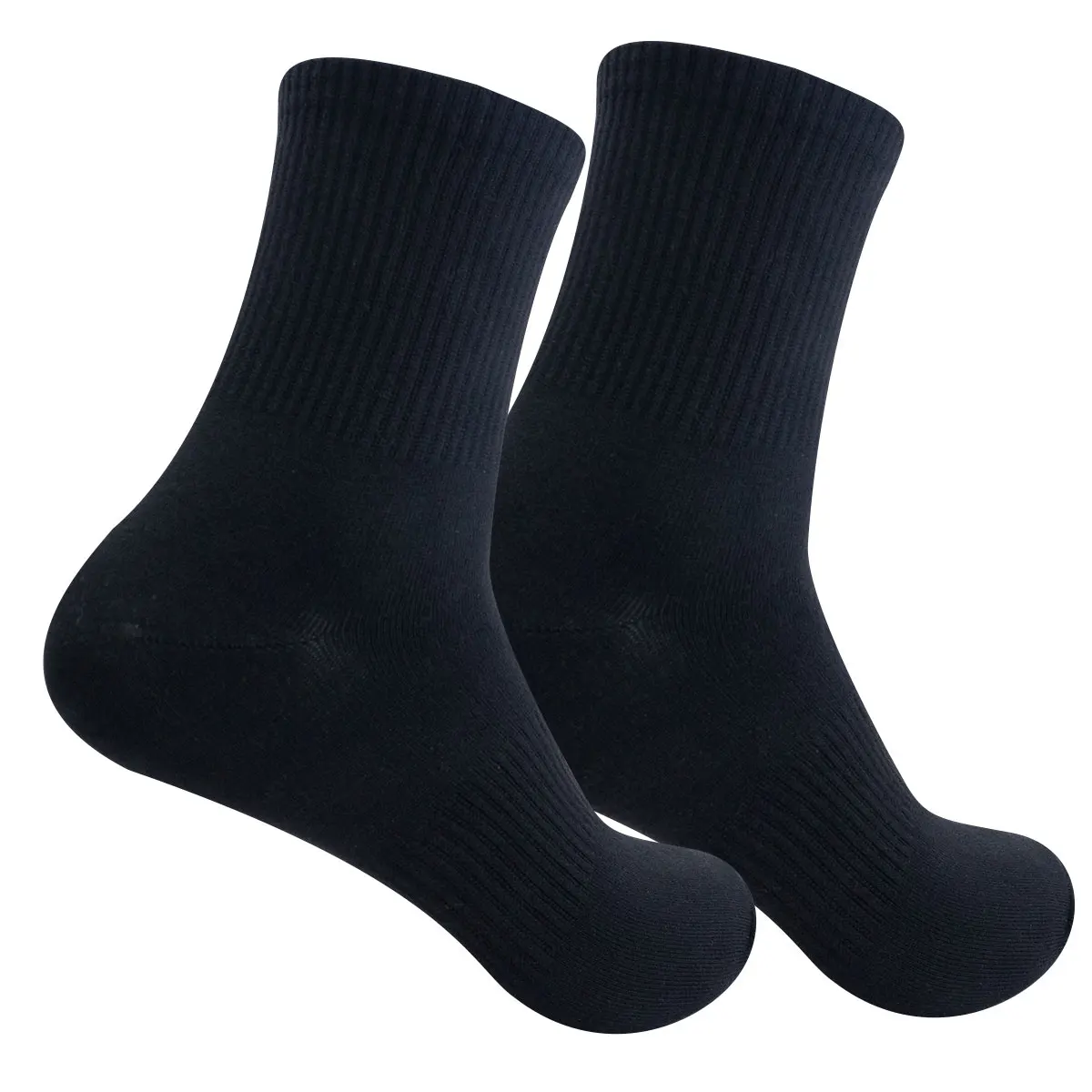 1 pair of new black and white solid football socks, basketball socks, yoga socks, sports socks, outdoor sports socks