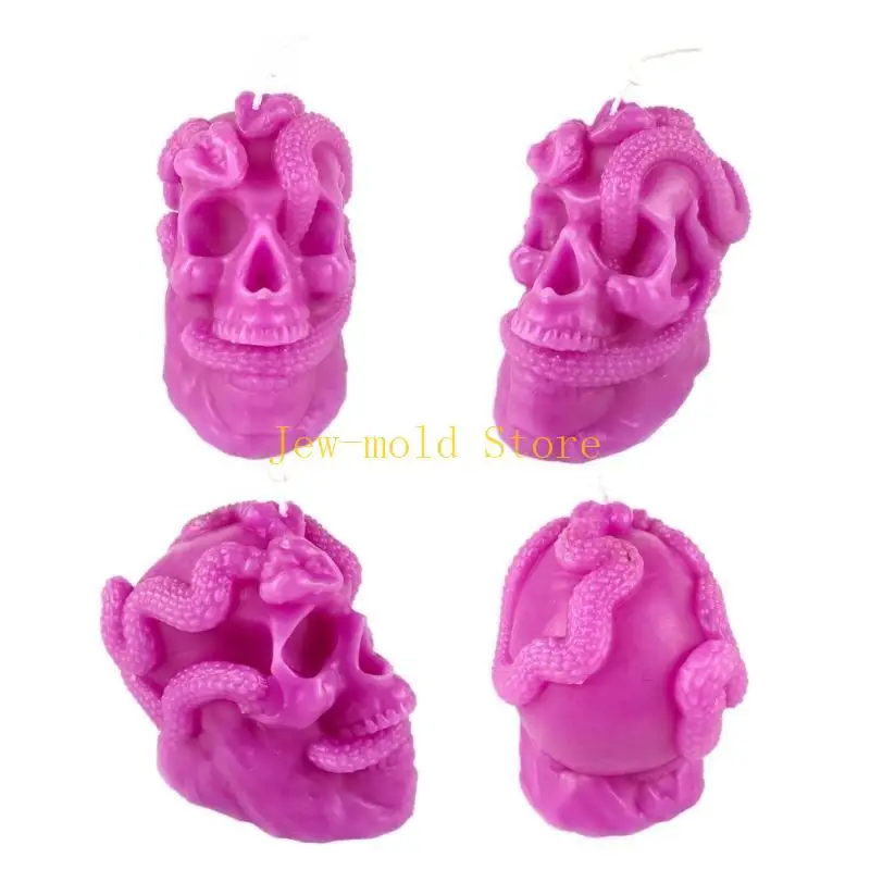 

C71B Силиконовый череп формы, скелетный декор для эпоксидной смолы для приготовления свечей