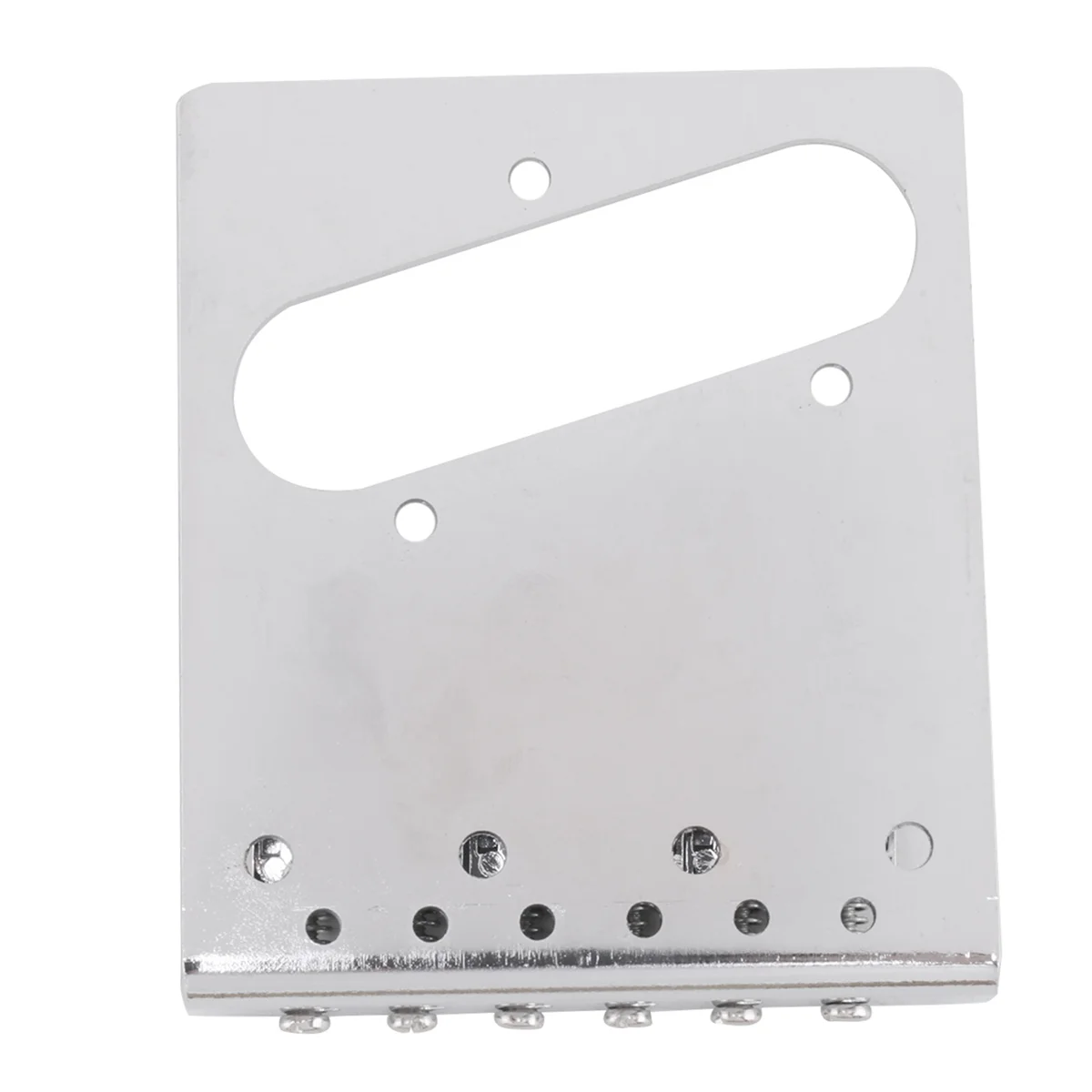 1 Set 6 Saddle Guitar Bridge Adjustable 6-Saddle Electric Guitar Bridge for Telecaster TL Guitar Black