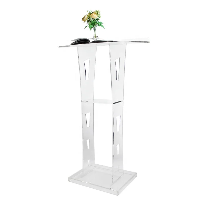 custom.Factory Price ModernDesign Other Commercial Furniture Church Transparent Acrylic Podium Pulpit Lectern