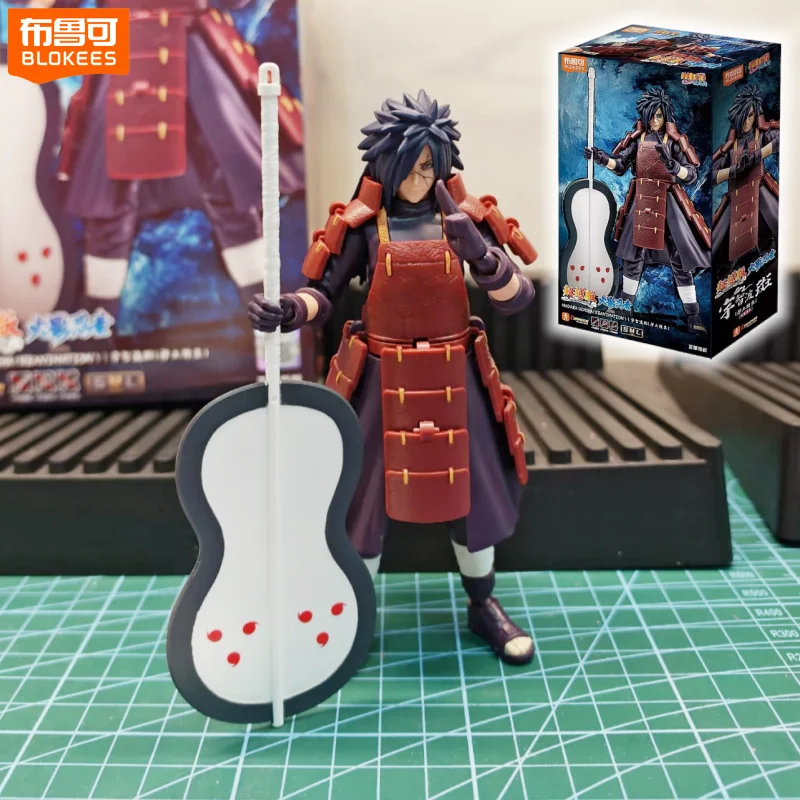 

Blokees Naruto Uchiha Madara Block Action Figure Pvc Rubber Replaceable Accessories Collection Decoration Brithday Toys Gift