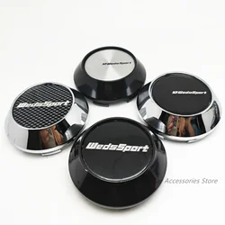 4pcs 68mm WedsSport Wheel Center Caps Hub Spoon Sports Emblem Badge Rims Dust Proof Hubcaps Cover Car Styling