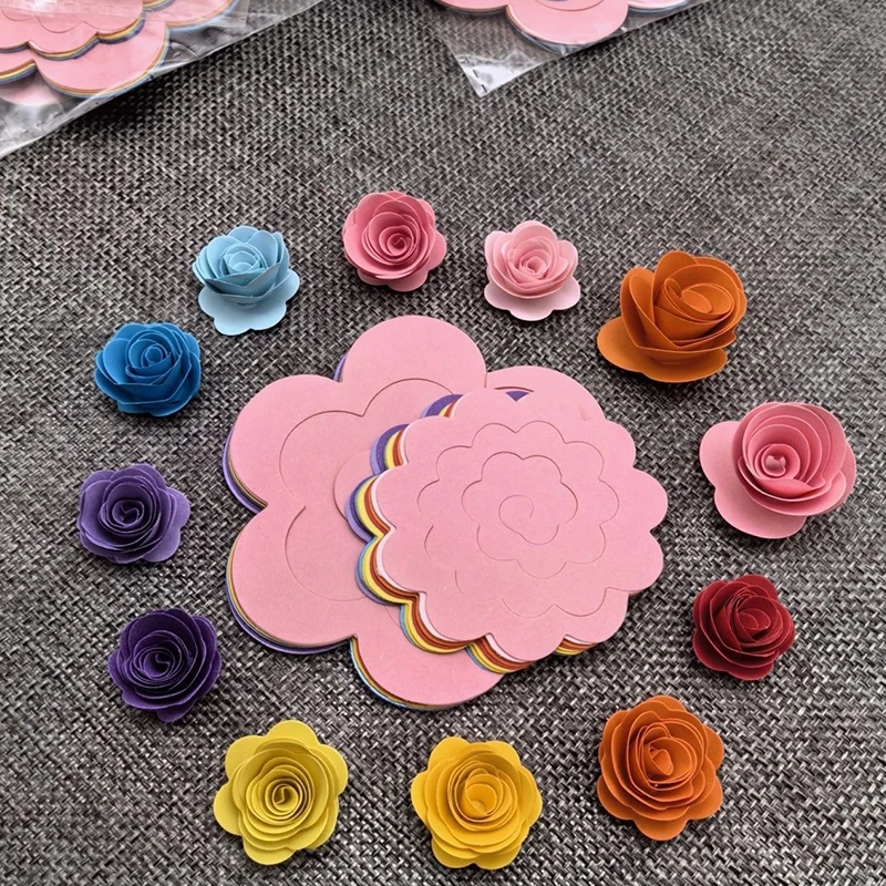 20/40 قطعة شرائط الورق الوردي اللف الملونة اليدوية اوريغامي DIY بها بنفسك الفن ورق الحرف الزهور تزيين الهدايا اللون اوريغامي ZYF #2