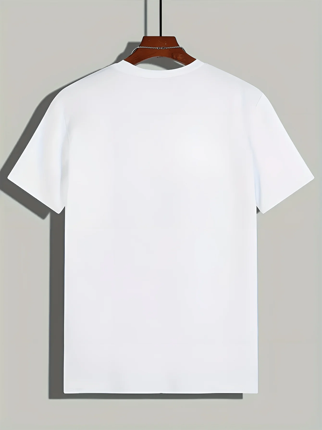 Men's Summer 100% Pure Cotton Fashionable Casual Forest and Mountain Print Loose Round Neck Short Sleeved T-Shirt Top