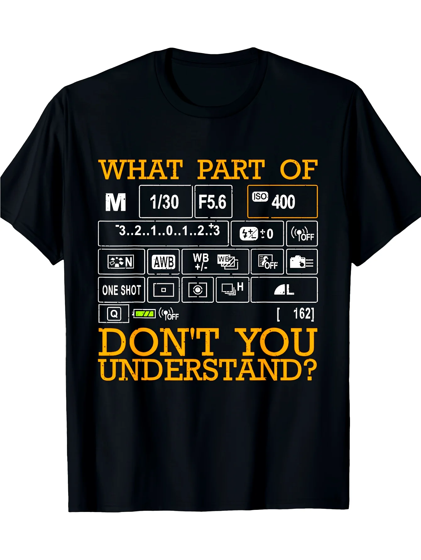 

Funny Photography Settings T-Shirt 100% Cotton O-Neck Short Sleeve Summer Casual Mens T-shirt Streetwear