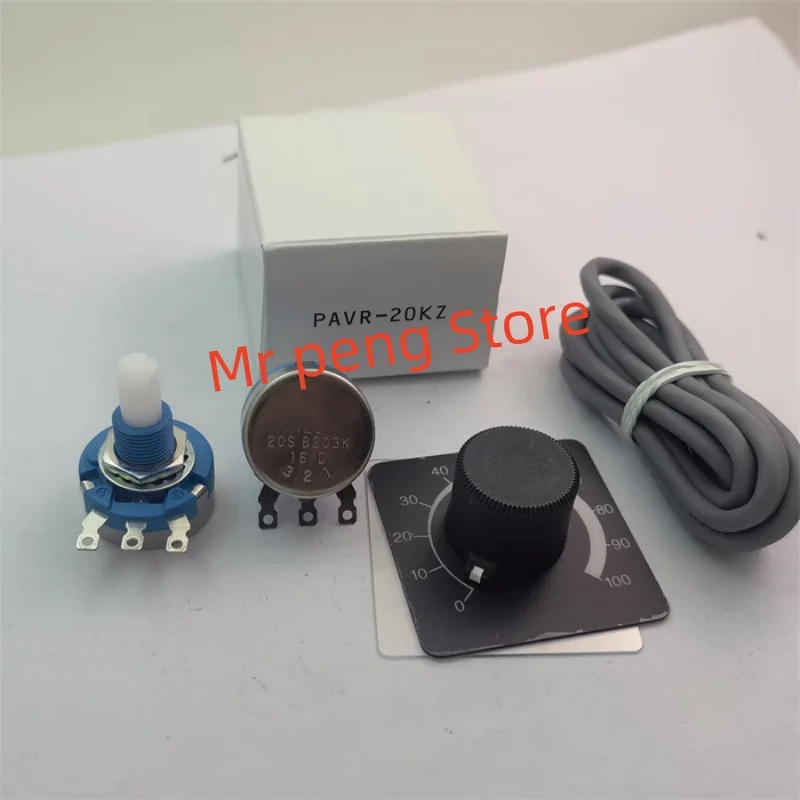 1 Stuks Voor Tocos Rv 20n 20S B 203K 20K Enkele Potentiometer Met Cap + Draad + Paneel