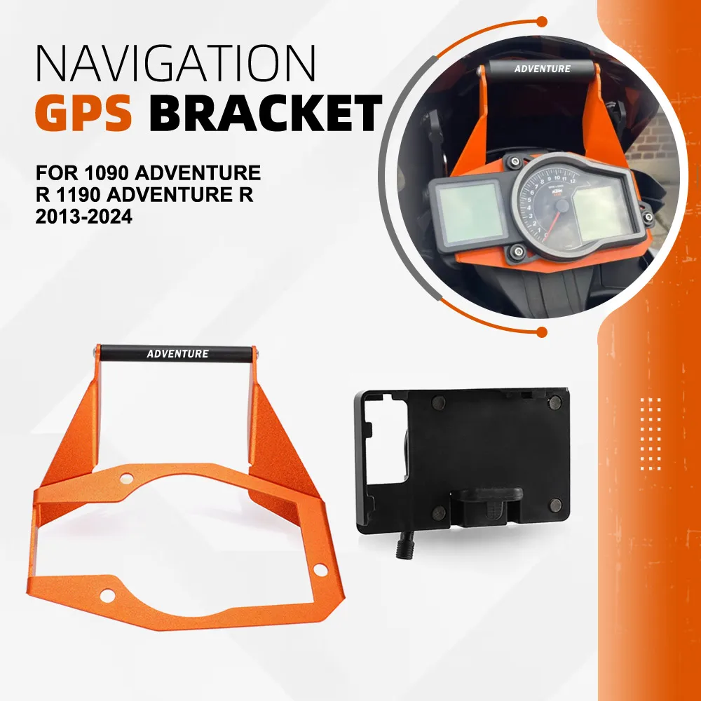 

GPS Mounting Bracket For 1090 Adventure R 1190 ADVENTURE R 2013-2021 2024 Motorcycle Phone Navigation Bracket Cellphone Holder