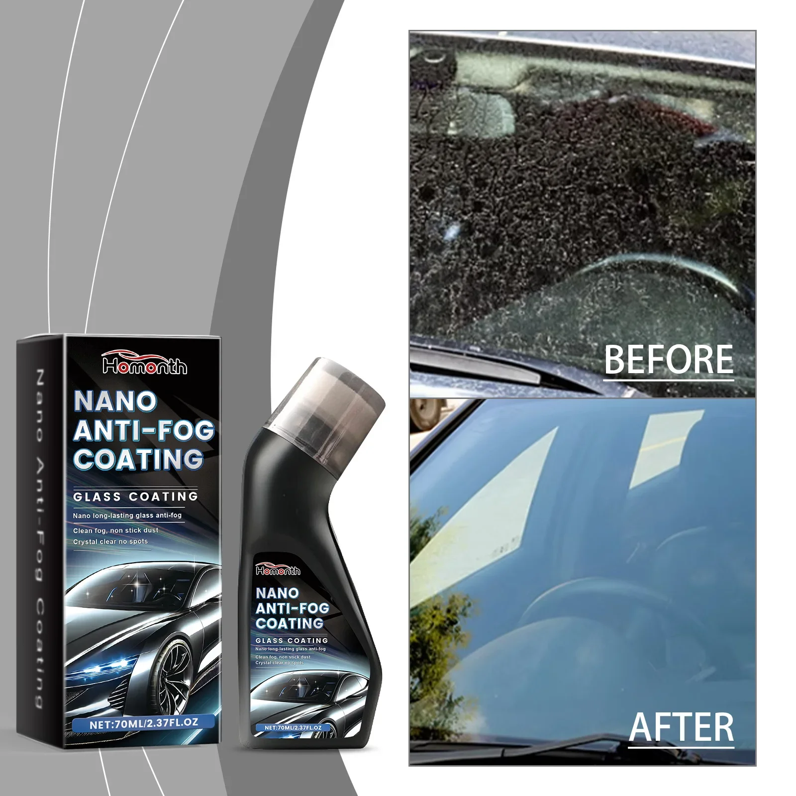 

Glass Coating Car Glass Cleaner Car Windshield Water Repellent